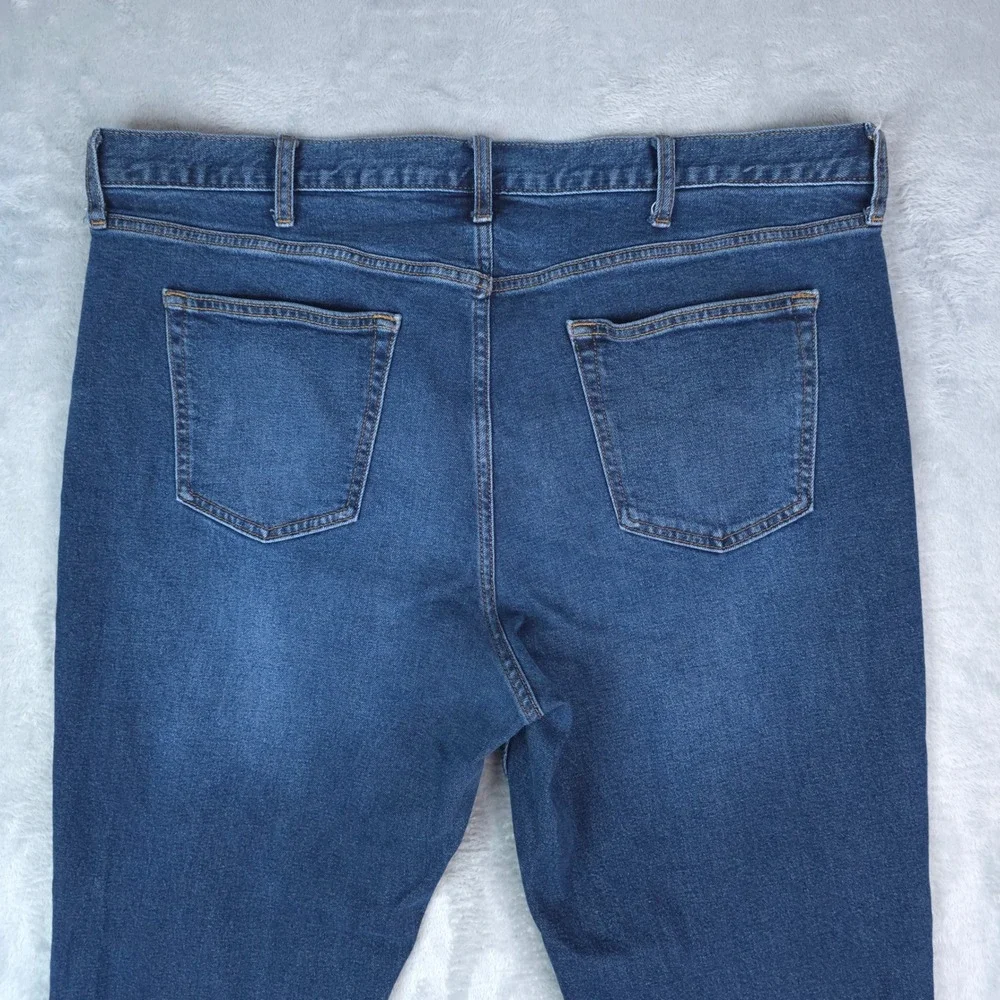 Old Navy Straight Leg Jeans Mens 40x32 Blue Built-In Flex Denim Minimalist